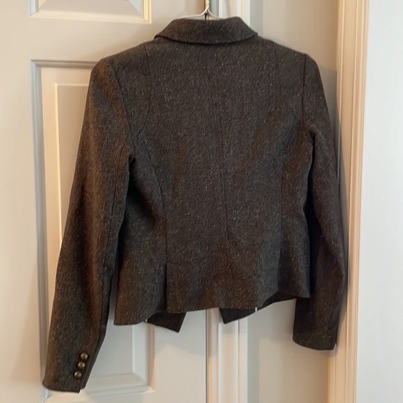 Banana Republic brown tweed blazer, double breasted. One button closure - Picture 6 of 9